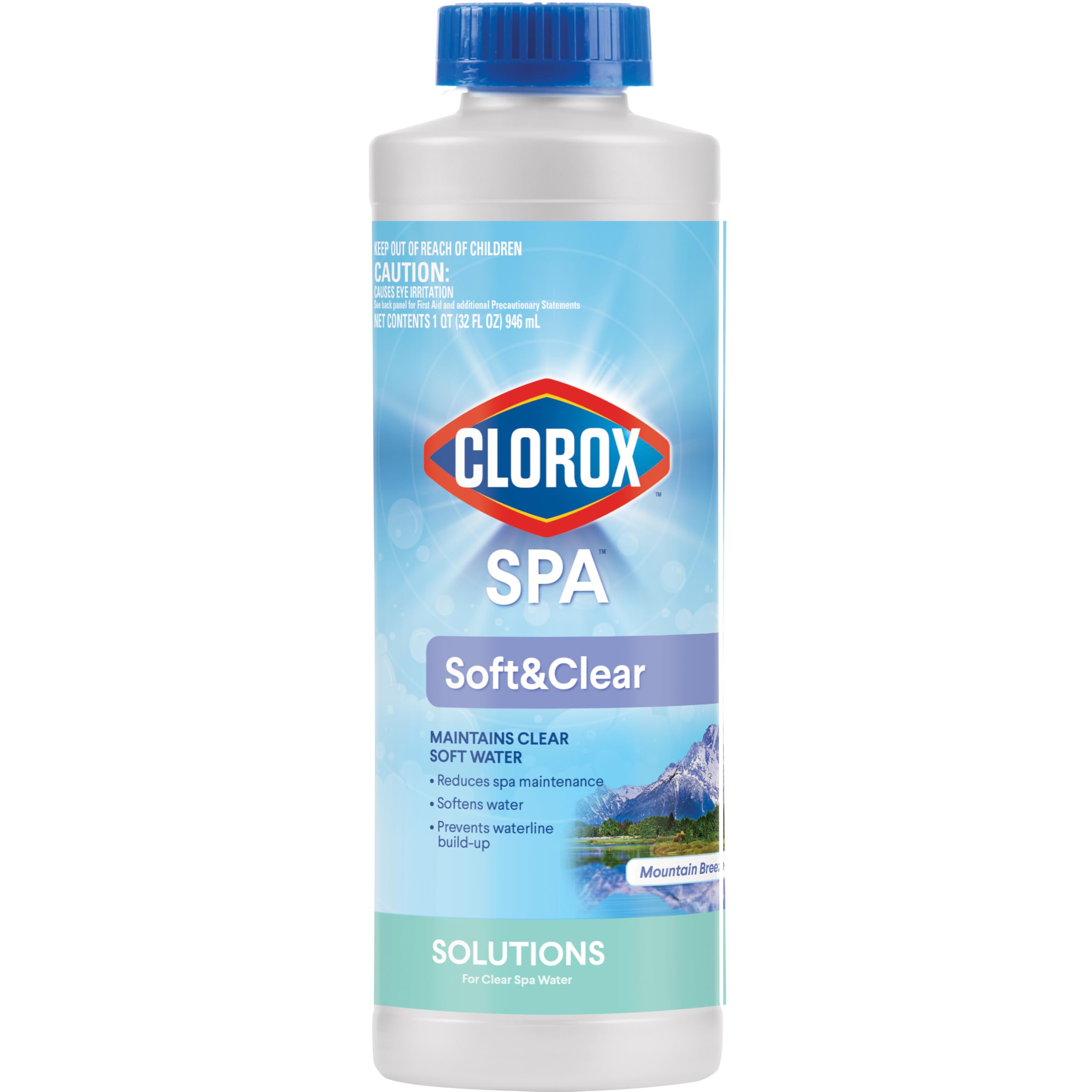 Clorox Pool&Spa Soft&Clear crystal water for a softer spa experience.
