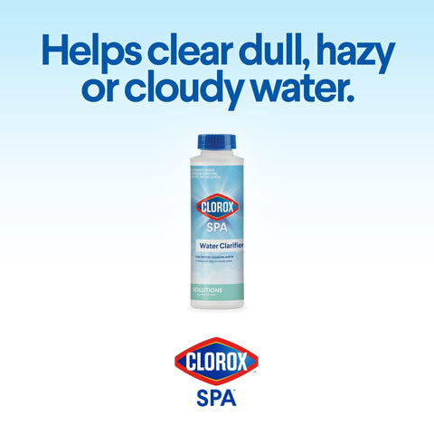 CLOROX Pool&Spa Spa Water Clarifier water after use looks clearer and more inviting.
