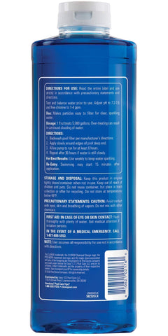 CLOROX Pool&Spa Super Water Clarifier cloudy water before treatment