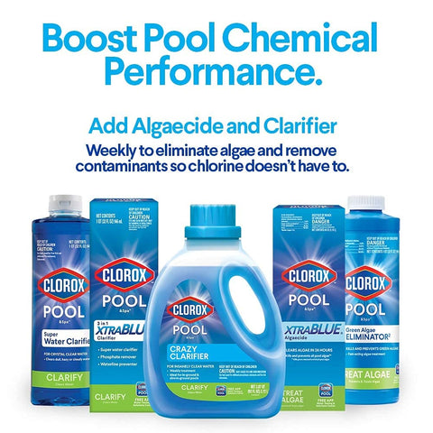 CLOROX Pool&Spa Super Water Clarifier crystal-clear water in pool