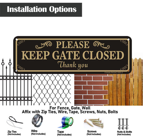 Clotide weatherproof sign built to endure sun and rain indoors or outdoors.
