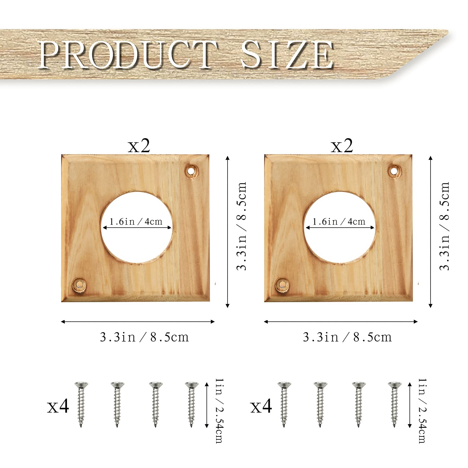 Cloud Fragrant wooden hole protector installed on a bird house