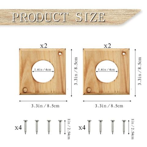 Cloud Fragrant wooden hole protector installed on a bird house