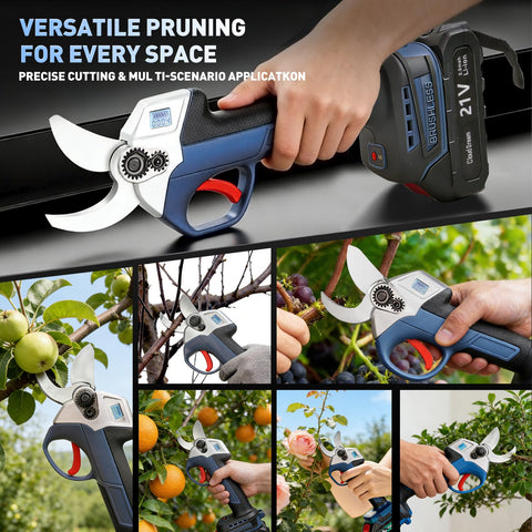 SK5 high carbon steel blade stays sharp and resists rust for reliable pruning.
