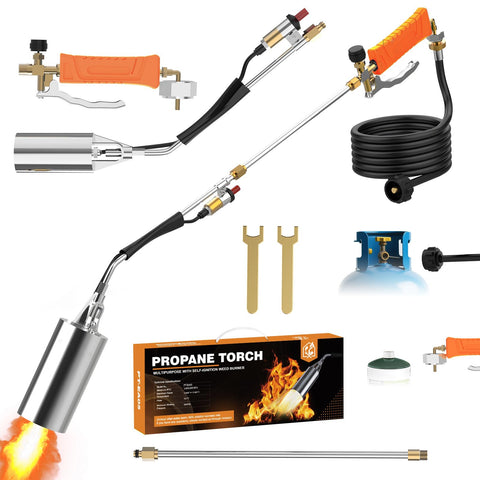 Clozpleax propane torch with detachable design for precise weed control