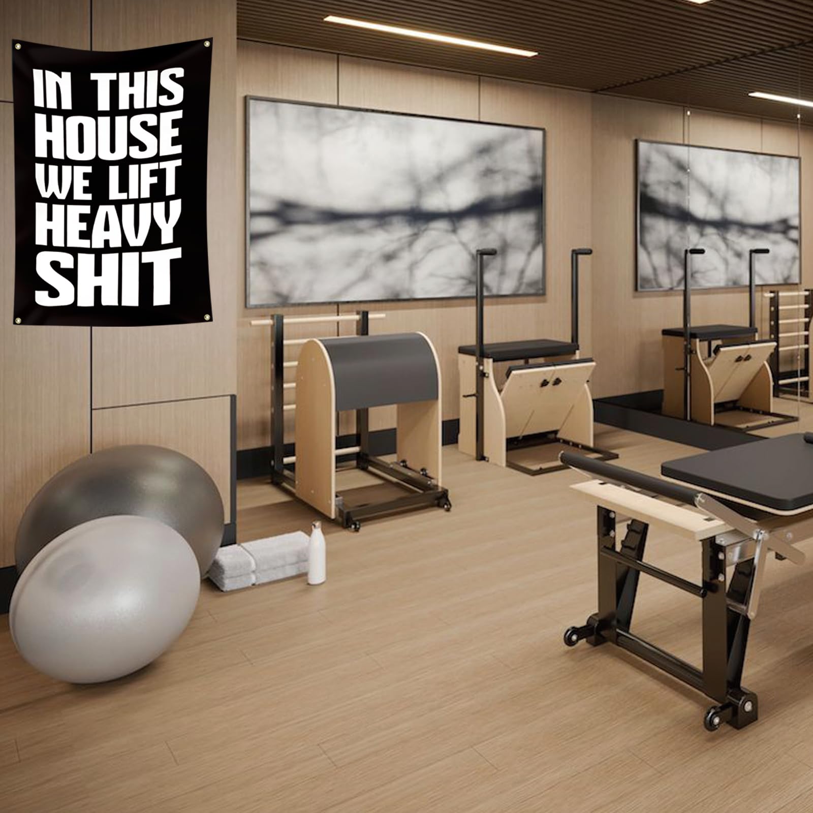 CLRIEOS home gym wall decor creates an energizing space