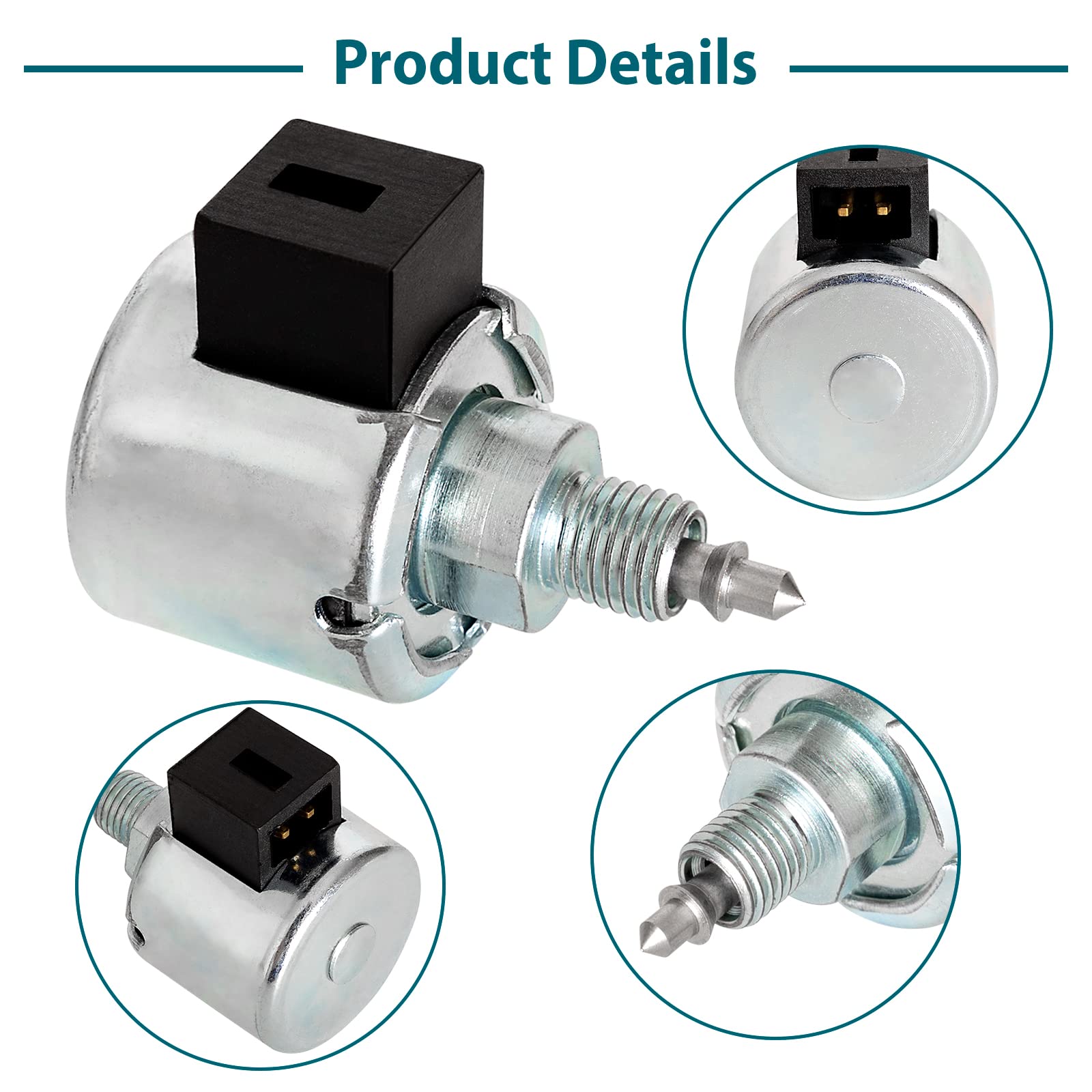 B&S engine-compatible solenoid offering versatile fuel shut-off control.