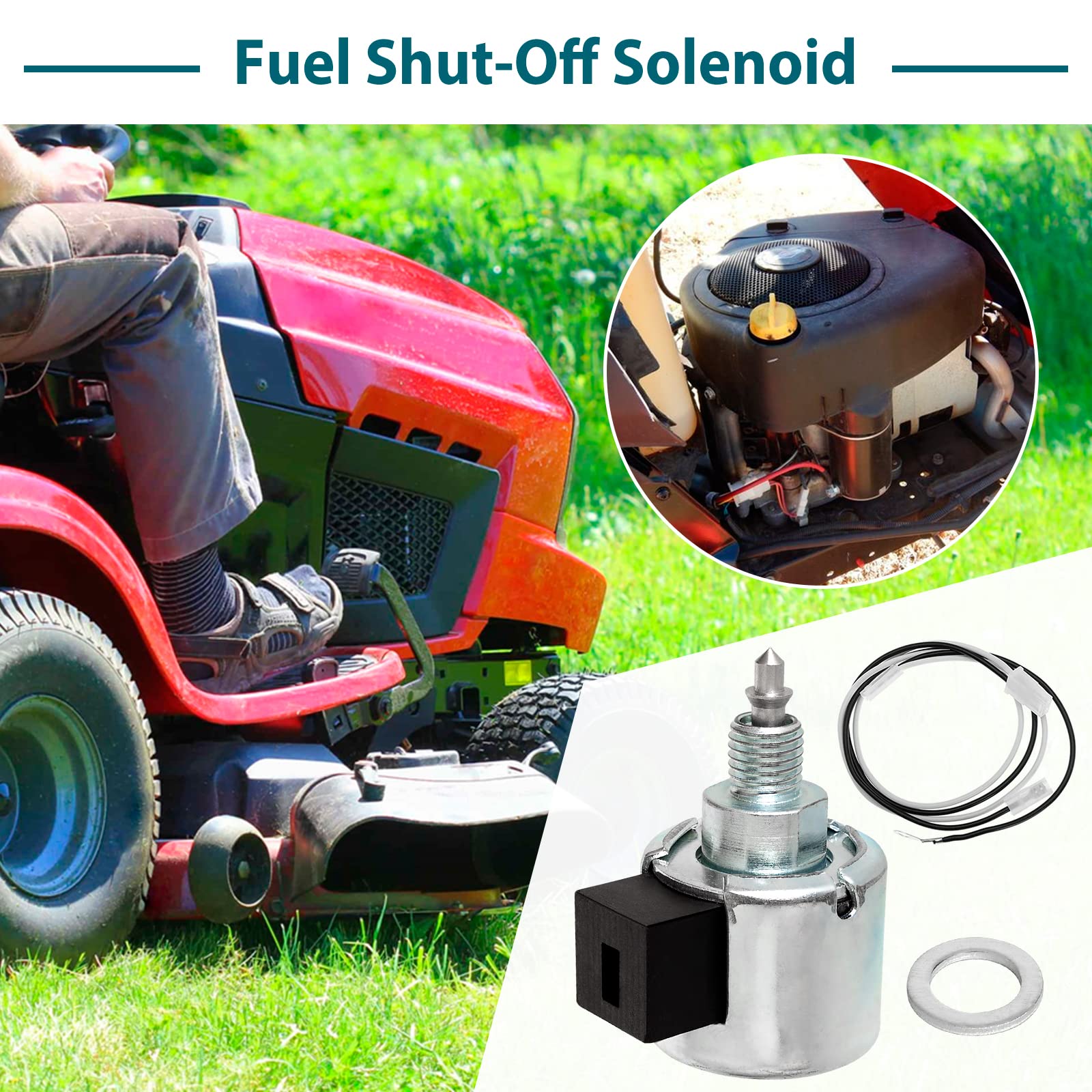 Compact dimensions fit standard mower mounting space.