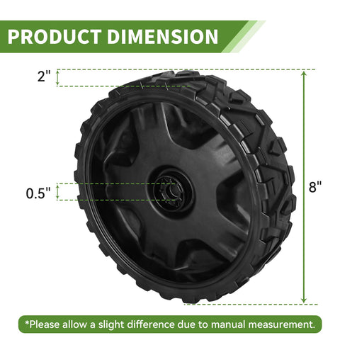CLSR2U easy-install lawn mower wheel simplifies replacement and reduces downtime.