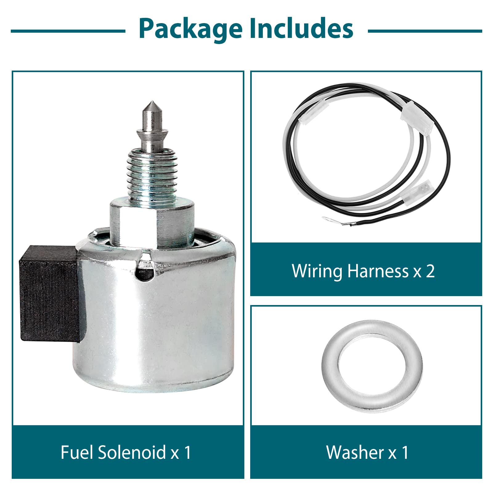 Installation step showing fuel line clamp prevents fuel drain during setup.