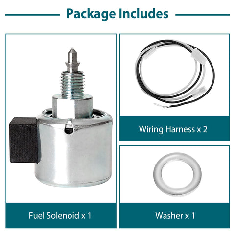 Installation step showing fuel line clamp prevents fuel drain during setup.