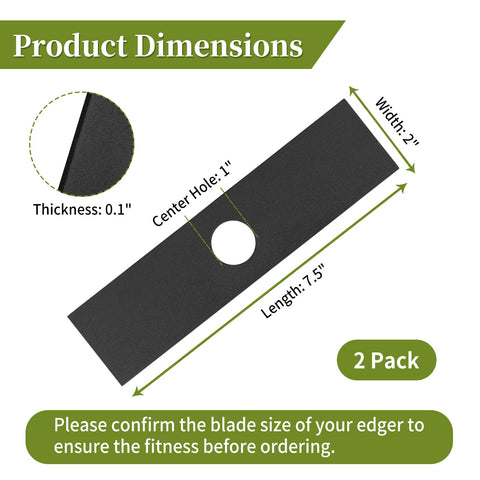 CLSR2U edger blades for Cub Cadet and Ryobi for precise edging