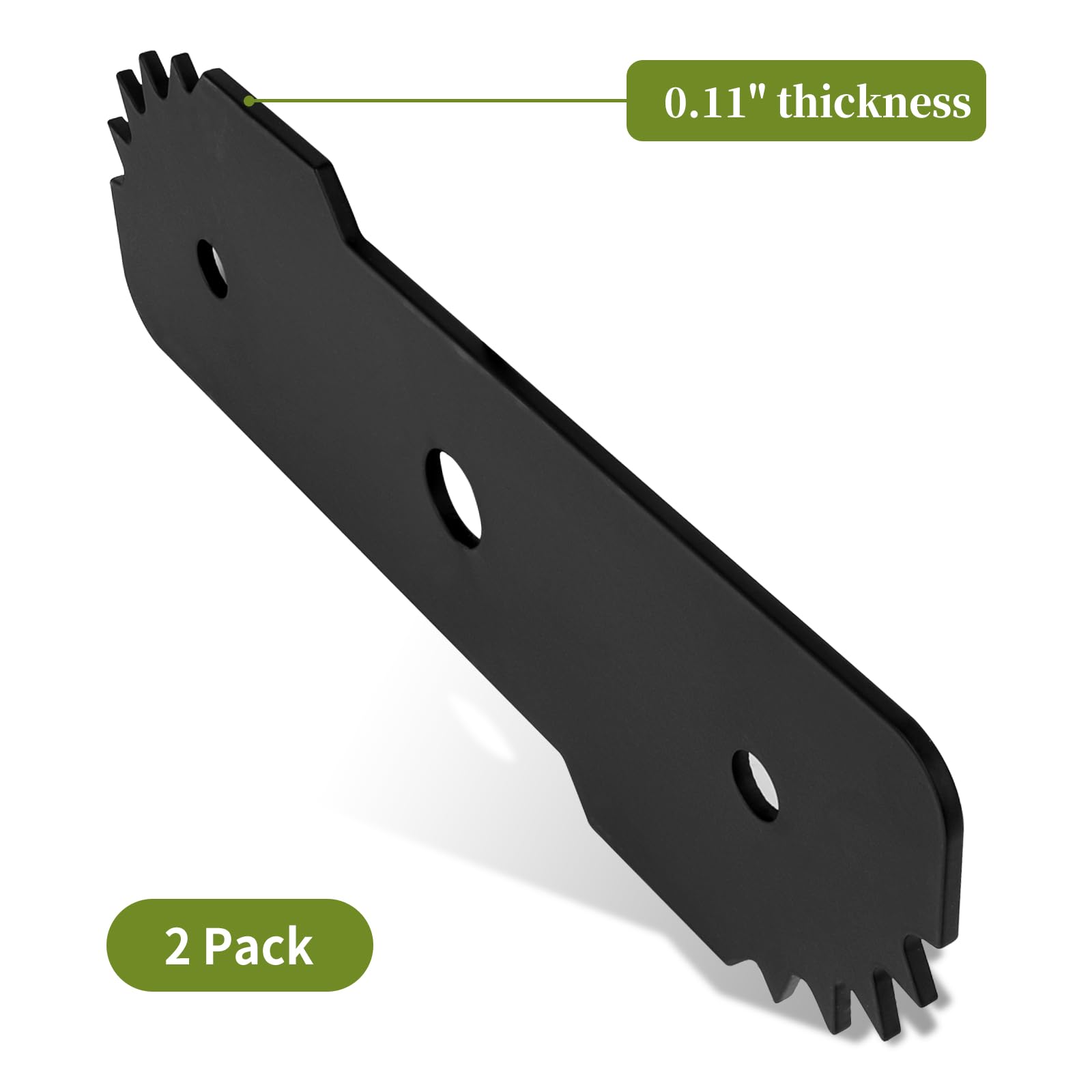 Dual-pack CLSR2U EB-007 blades with wear indicators for edging