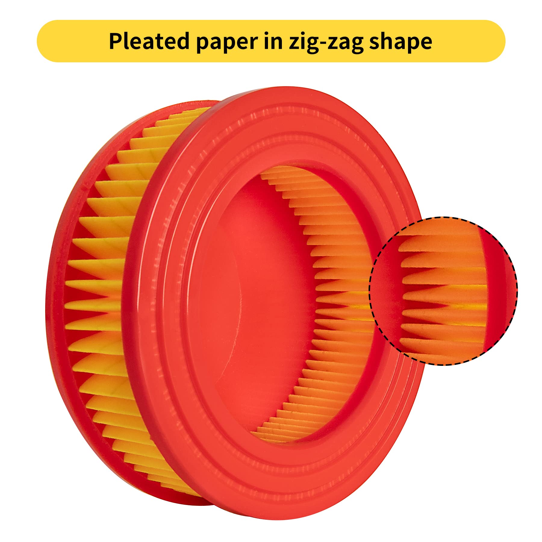 Pleated zigzag air filter design by CLSR2U enhances surface filtration