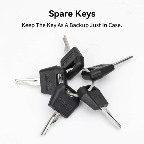 Replacement D250 keys from CLSR2U for Case equipment, convenient backup option
