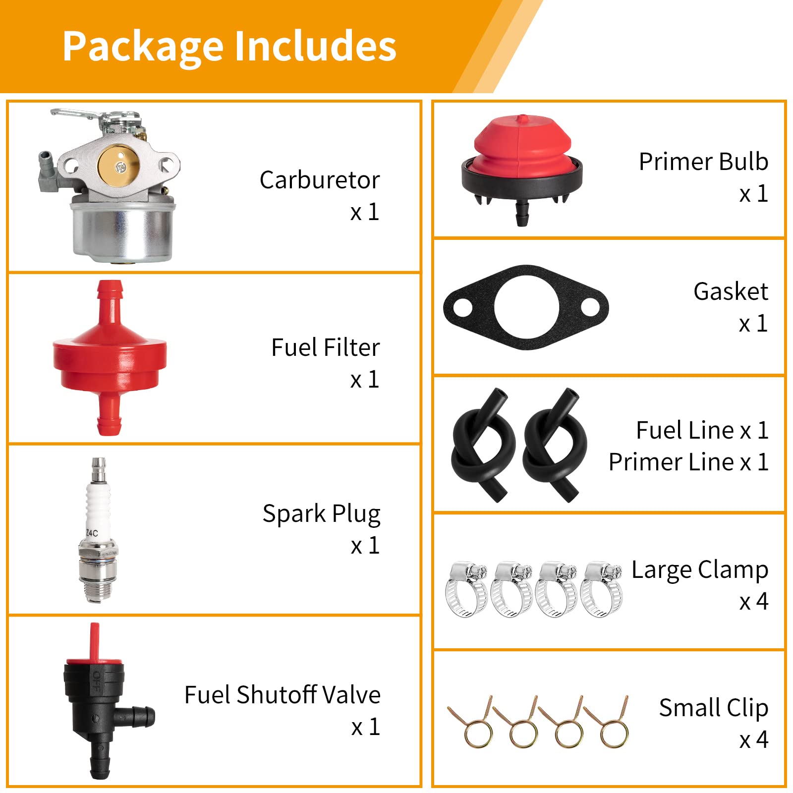 CLSR2U spark plug and primer bulb set for reliable starting