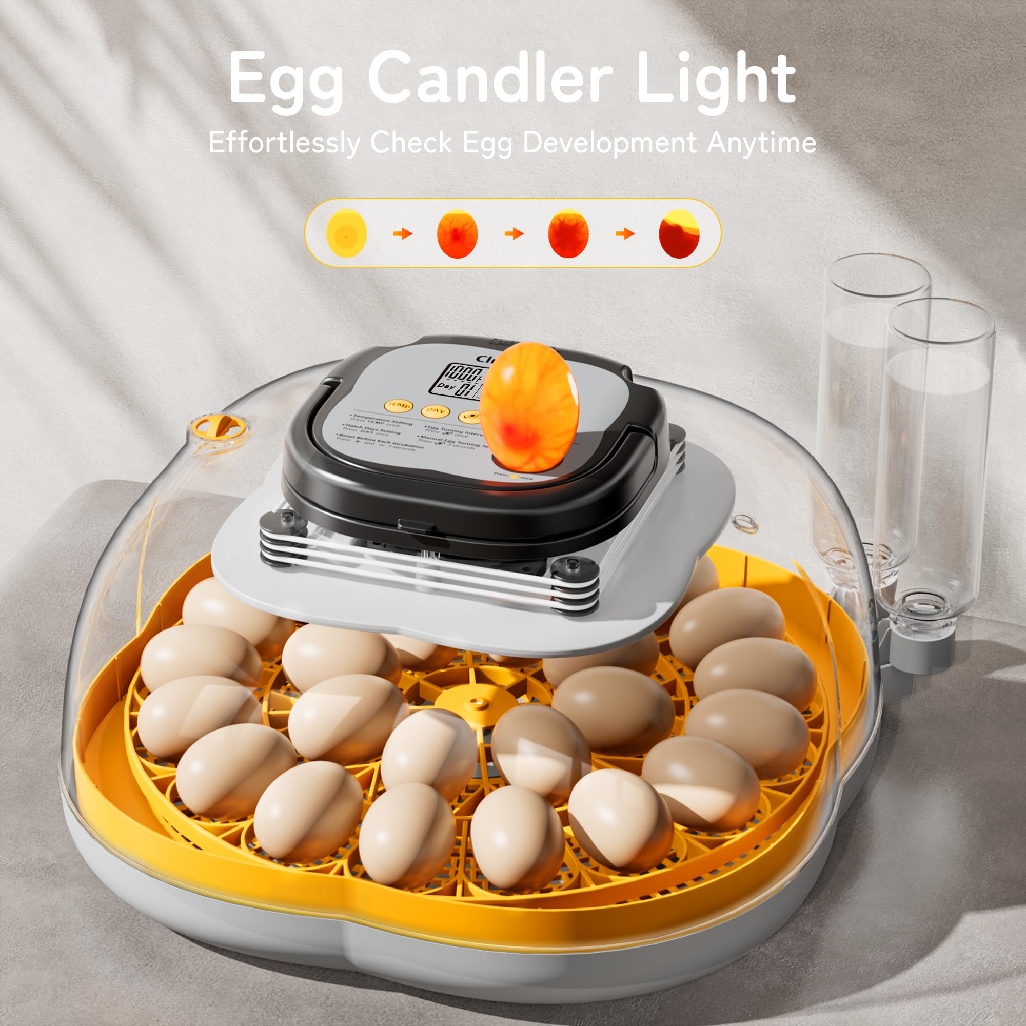 CluckRun 25 Egg Incubator kit and warranty for peace of mind.