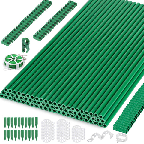 Cludoo garden stake set 70 pcs provides strong tomato and vegetable plant support
