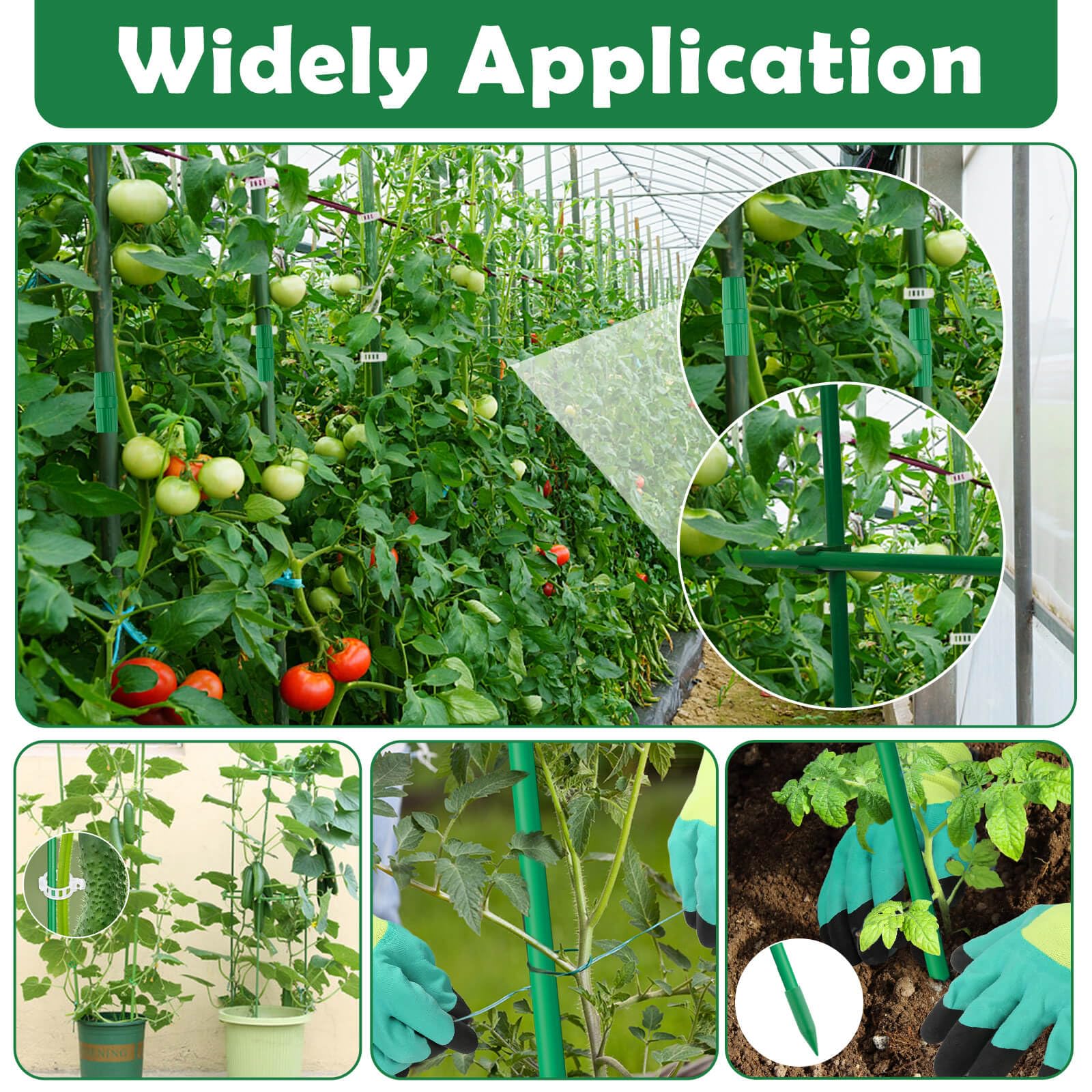 Cludoo pointed rubber caps protect plant tips and soil during installation