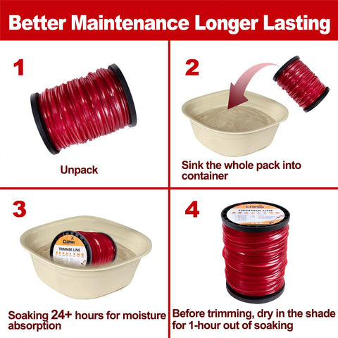 Cluparis compatibility-trimmer-line for Echo, Stihl, Husqvarna; fits many brands.
