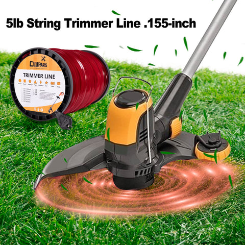 Cluparis durable-tangle-resistant-trimmer-line; minimizes jams during trimming.