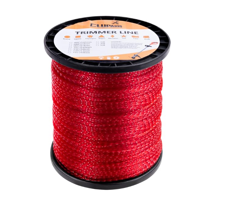 Cluparis quick cut trimmer line helps create neat edges around borders.