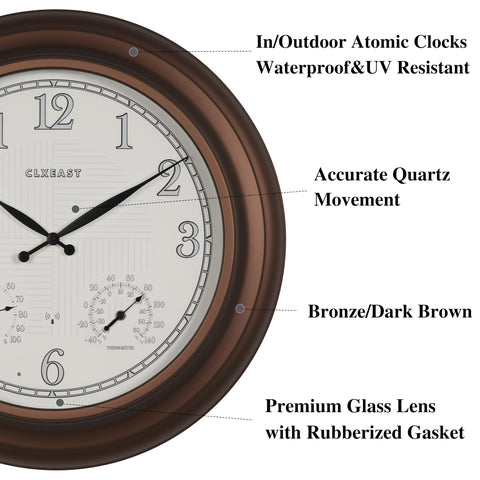 CLXEAST clock dial closeup highlighting luminous numerals for night visibility