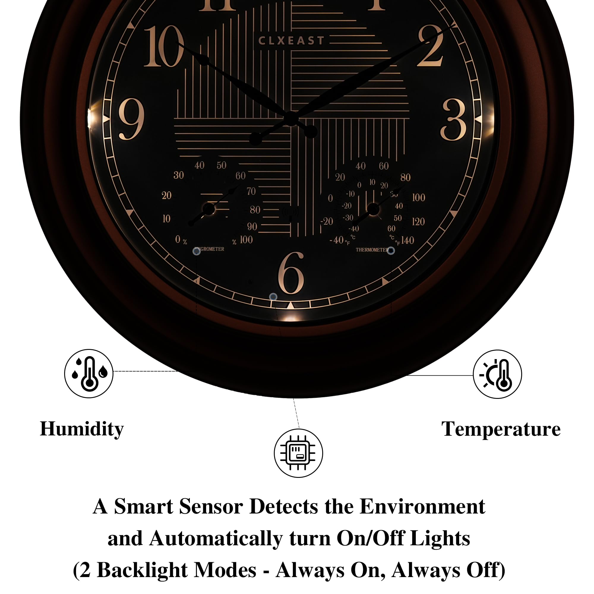 CLXEAST backlight mode dusk ambient glow option demonstrated