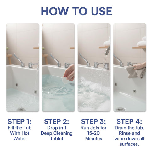 CLYND compact jar on a bathroom shelf conveys easy storage.