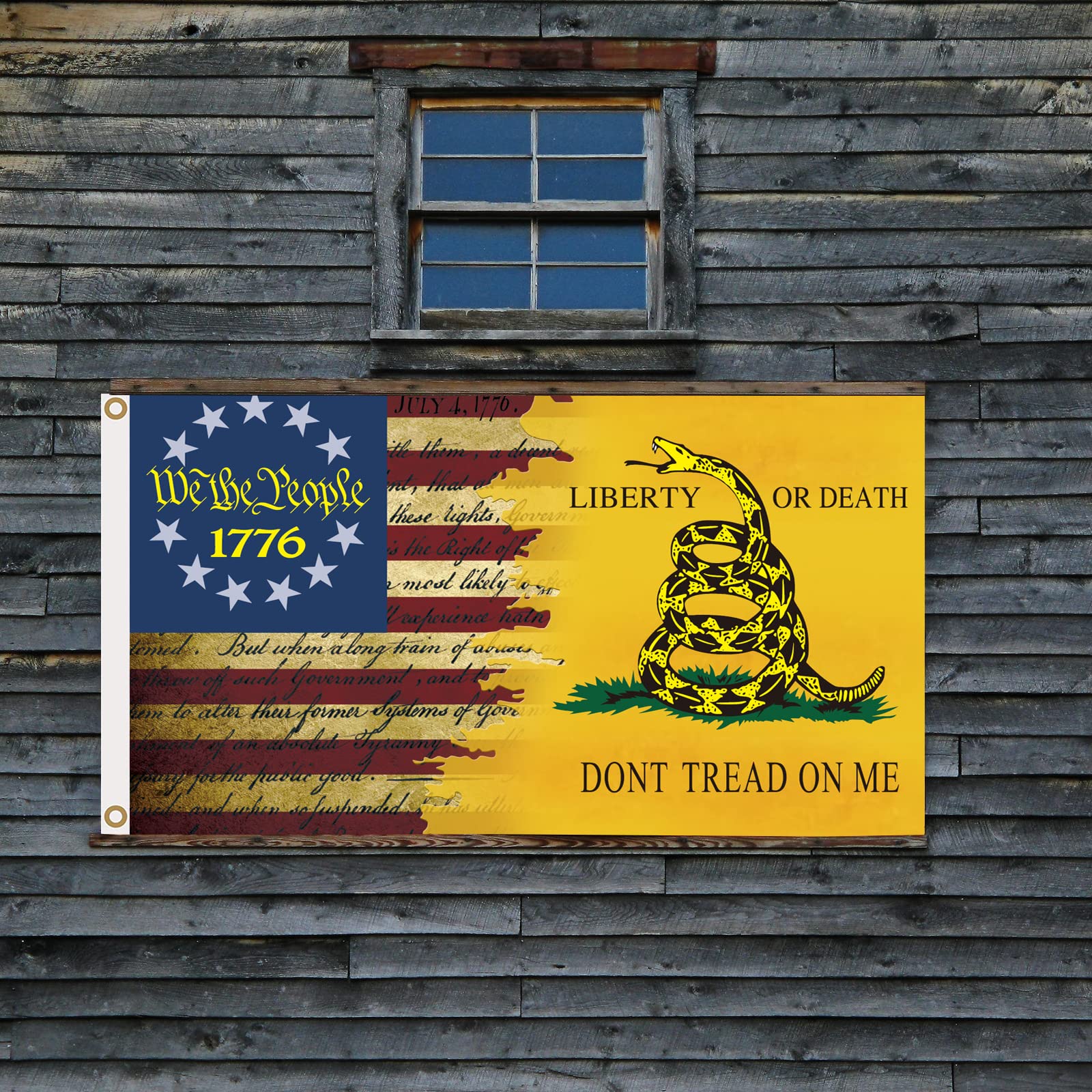 CLYTTE flag's high-color print resists fading for long-lasting outdoor display