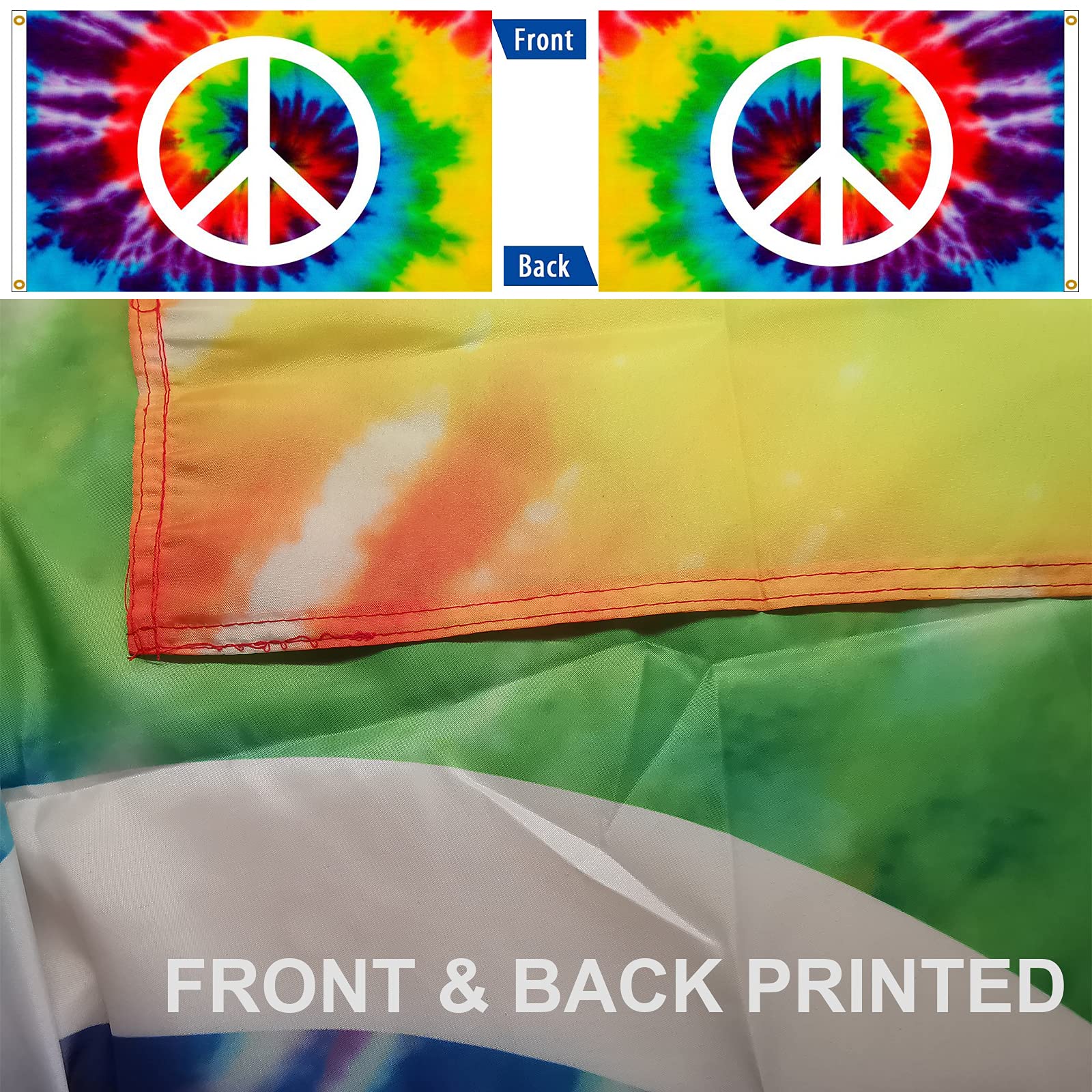 CLYTTE flag features two grommets for easy hanging on poles or rods.