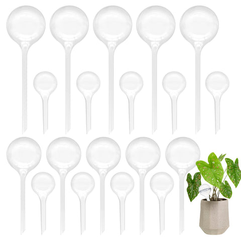 Cmaqpw plant watering globes set of 20 clear bulbs for effortless plant hydration