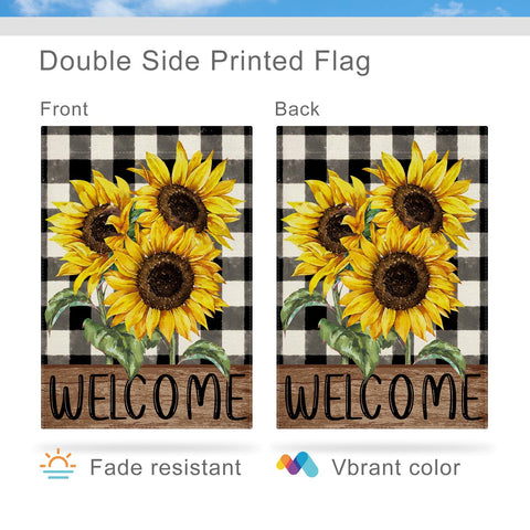 CMEGKE Sunflower Garden Flag garden decor that welcomes visitors seasonally.