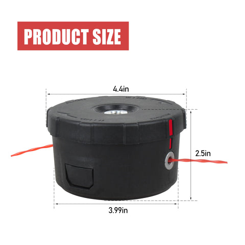 CMENINCY Quick-Load Design enables tool-free head replacement during outdoor trimming.