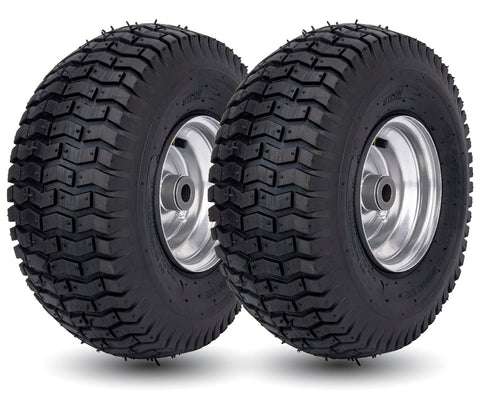 CMOOD 15x6-00-6 front tire assembly provides ready-to-install grip for compatible riding mowers