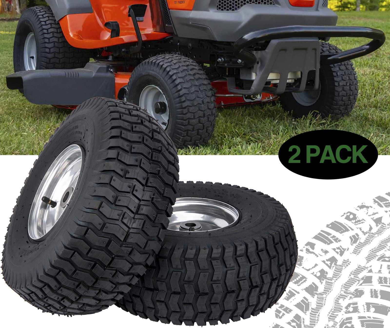 CMOOD tires offer reliable non-highway use with strong load support for family lawns