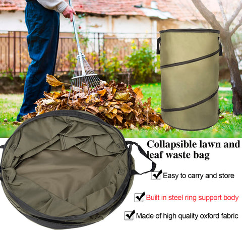 CMOOD 30-gallon leaf bag ideal for leaves, clippings, and debris.