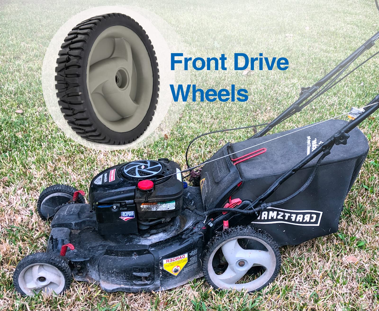 CMOOD Craftsman and Husqvarna FWD wheels enable quick, easy installation.
