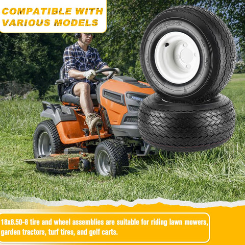 CMOOD golf cart tire assembly supports smooth moves on turf surfaces.