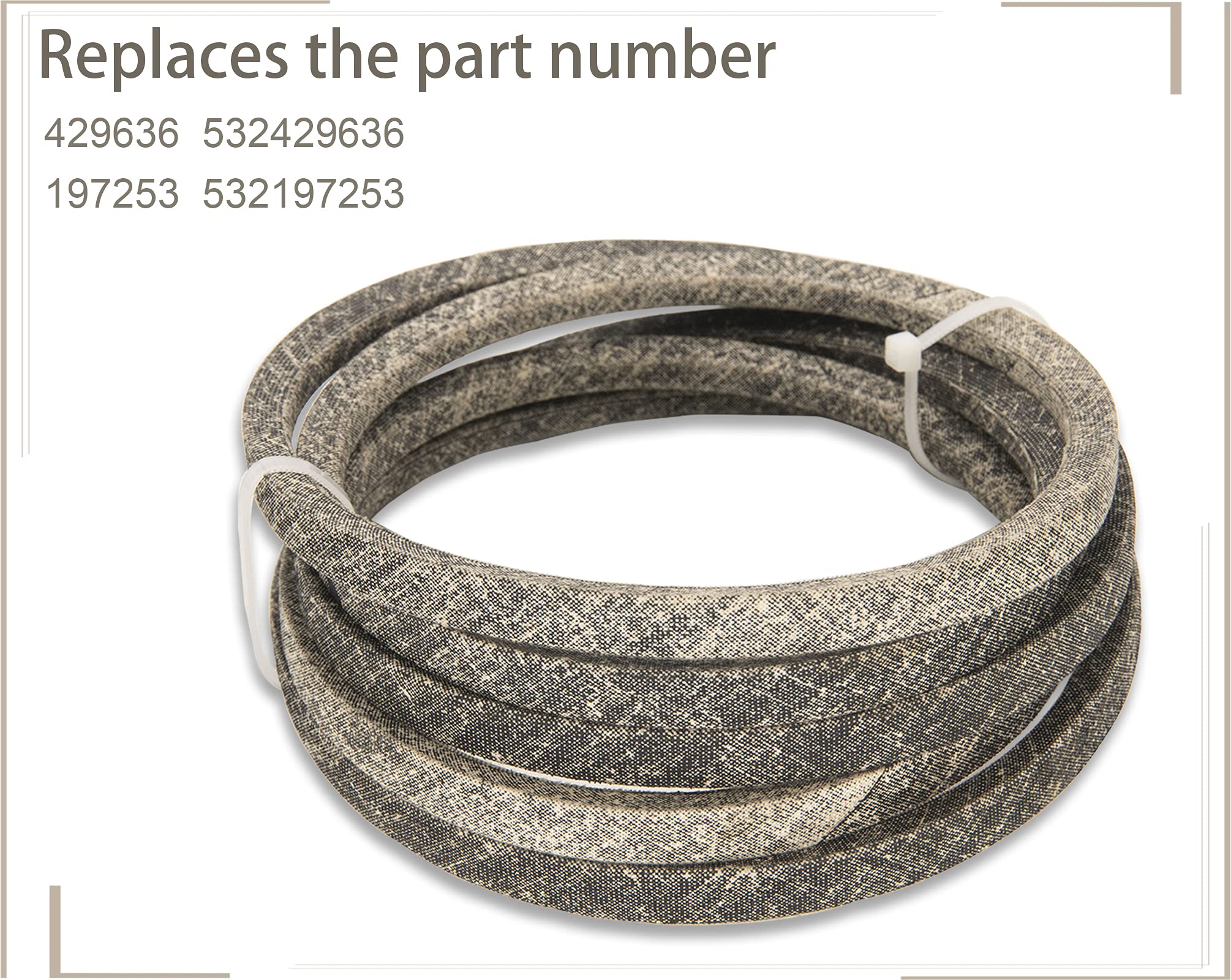 CMOOD belt cross-brand compatibility for Husqvarna and Craftsman mowers.