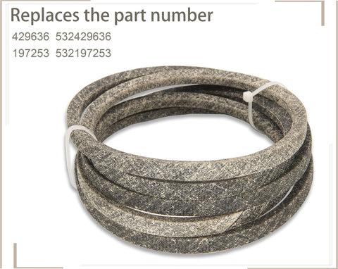 CMOOD belt cross-brand compatibility for Husqvarna and Craftsman mowers.