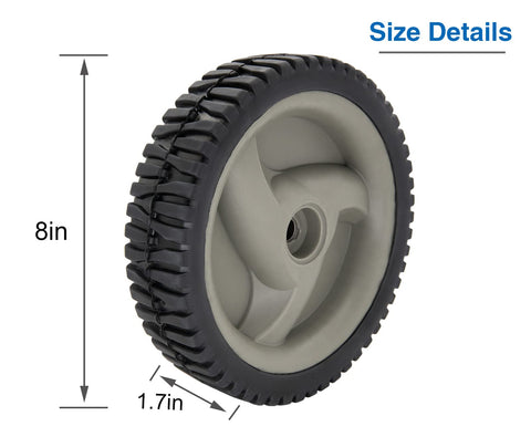 CMOOD lawn mower wheels compatible with Husqvarna for smooth traction.
