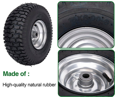CMOOD preassembled front tire kit simplifies replacing lawn mower tires quickly