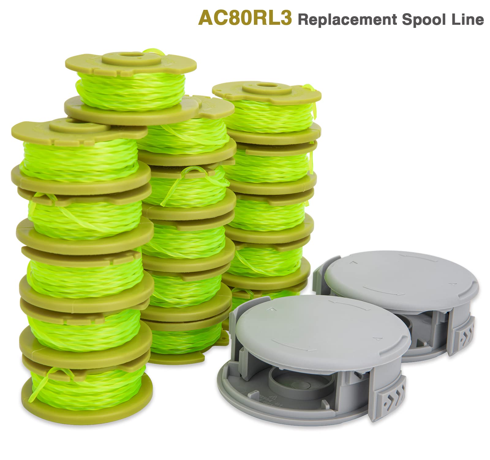 CMOOD packaging includes 16 spools and 4 caps for steady supply