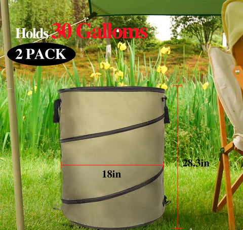 CMOOD pop-up trash bin ready for camping and outdoor gatherings.