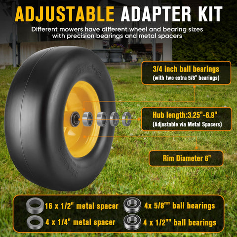 CMOOD puncture proof foam tire reduces flats for steady outdoor tasks.