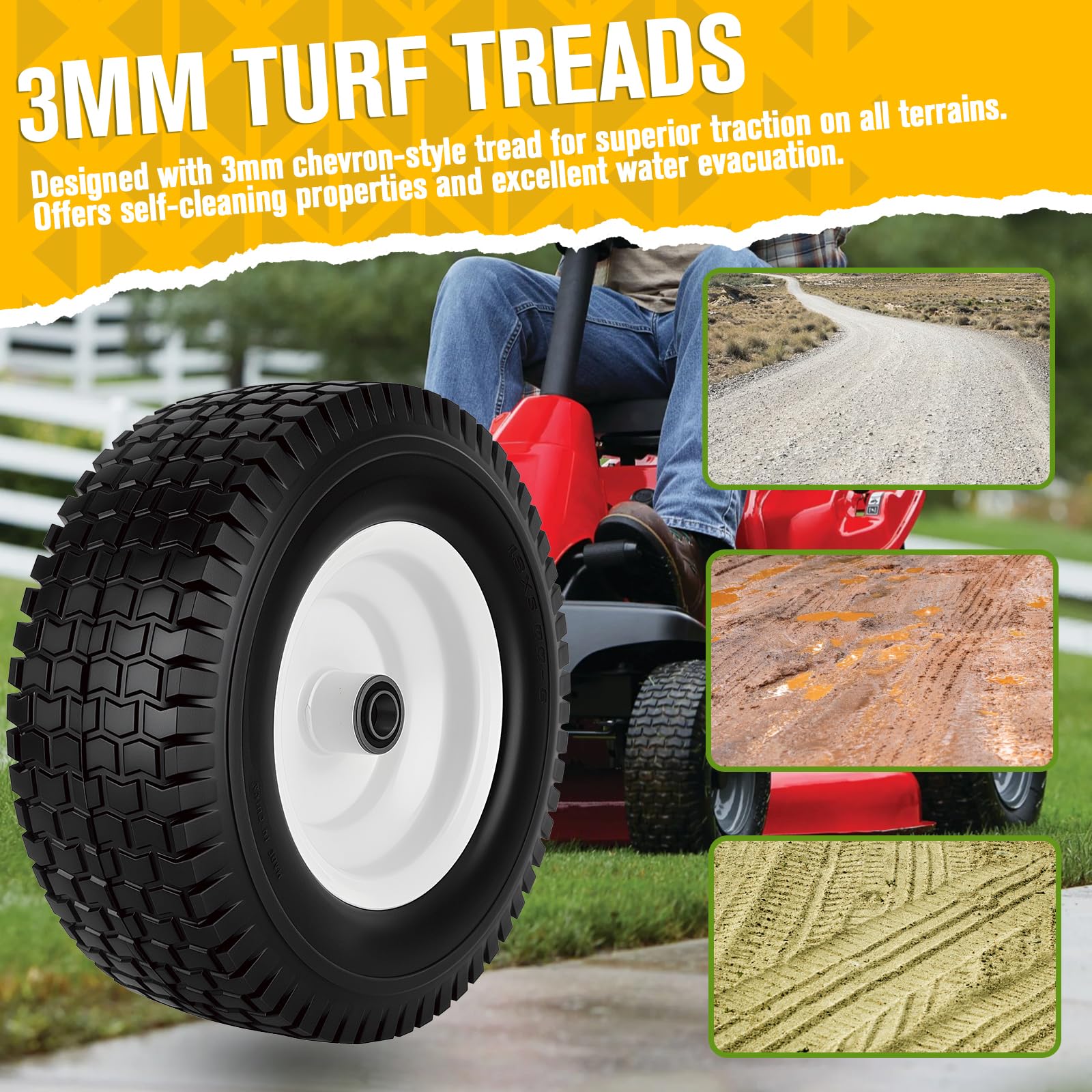 CMOOD solid rubber core highlights puncture resistance