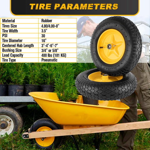 CMOOD tread pattern provides reliable traction on dirt and gravel.