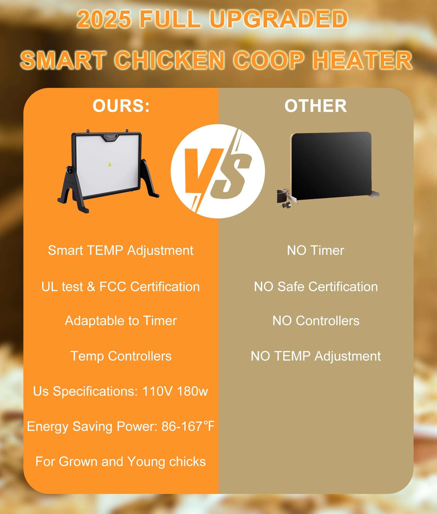 CMOSAF installation options for versatile mounting in coops and pens.