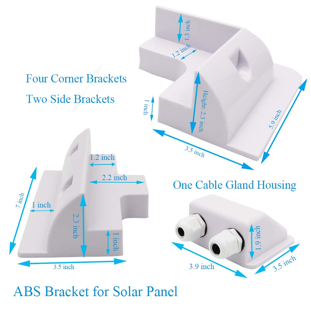 CMYYANGLIN side mounting brackets provide versatile solar support.